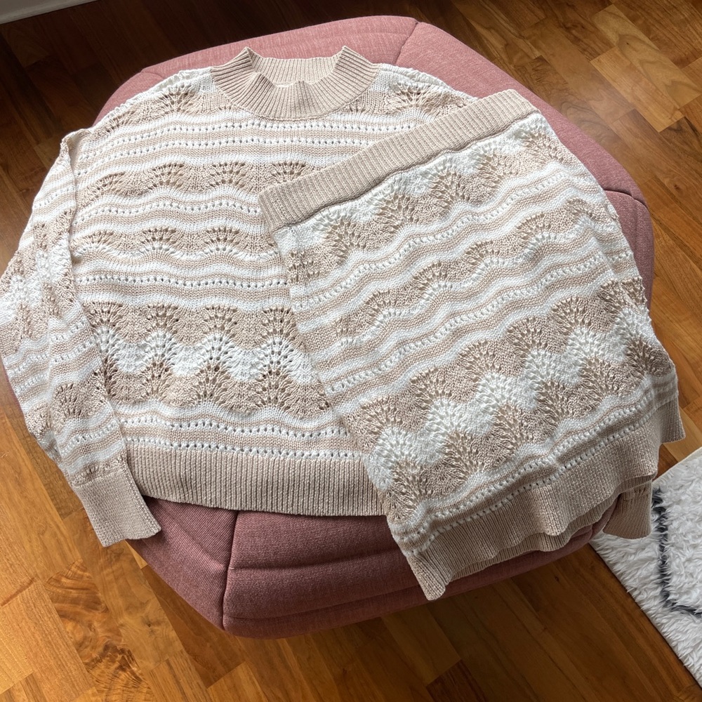 Brand New Sweater & Skirt Set